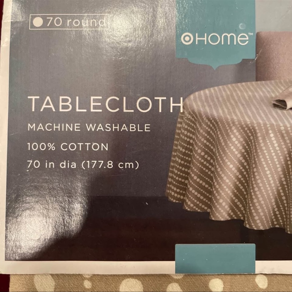 Home 100% CottonFabric Tablecloth 70" Round Made In India - Picture 5 of 10